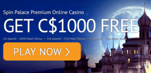 Best Spin Palace casino welcome bonus